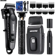 826-set-4 · Black four-device configuration — alternate shaver